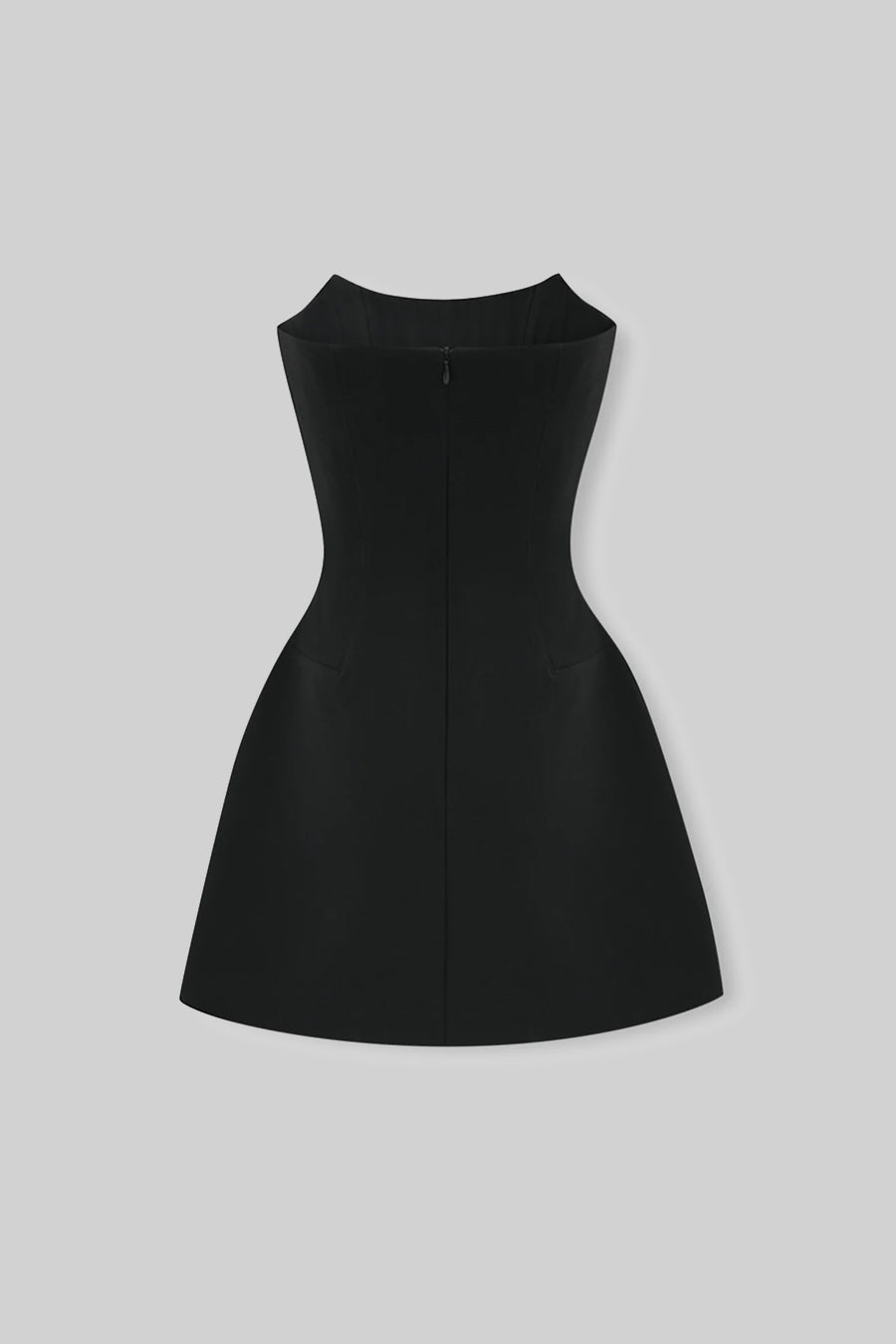 Rochie Mini fără Mâneci cu Aplicatii de Cristale - Negru