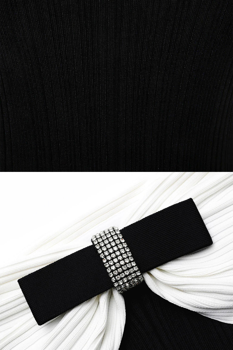 Rochie Midi Sophisticated Mermaid Bow - Negru