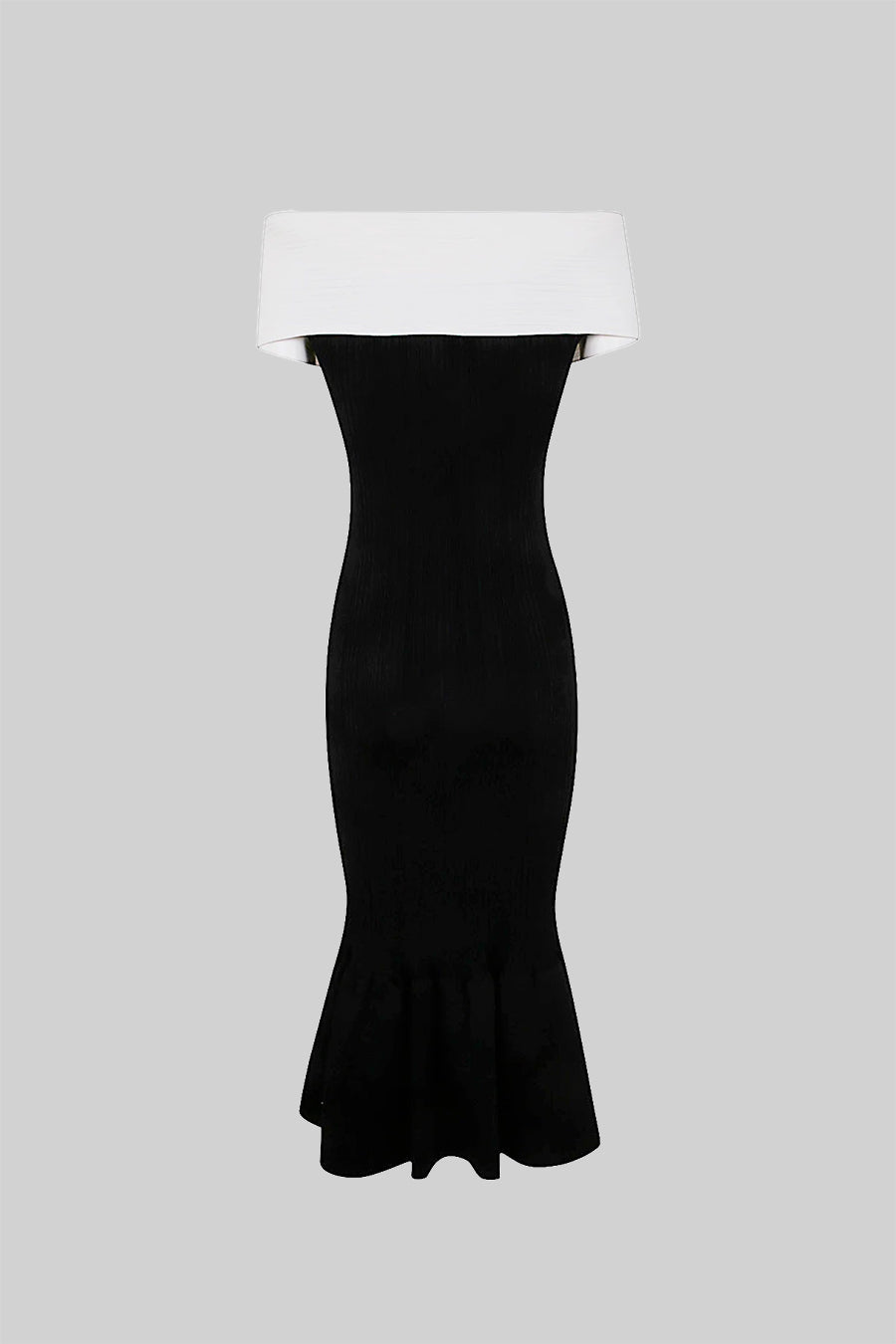 Rochie Midi Sophisticated Mermaid Bow - Negru