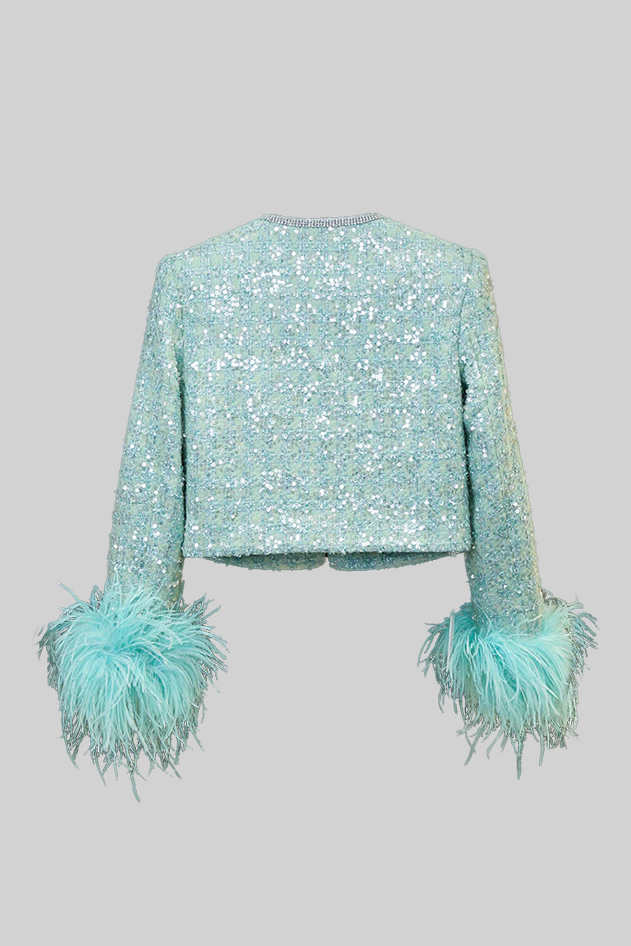 Set coordonat sclipitor din 2 piese - Verde mentă