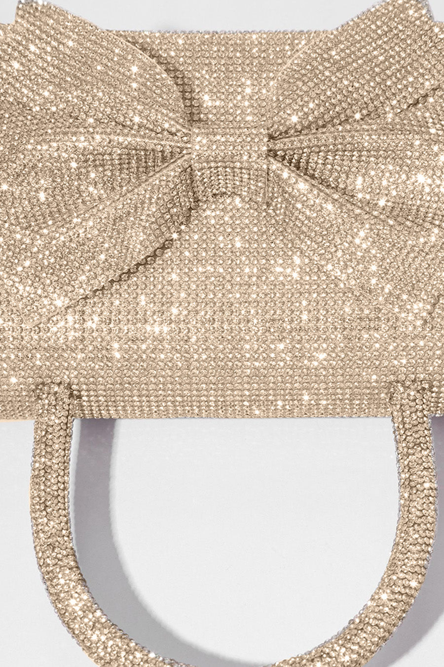 Rhinestone Clutch With Sparkling Embellishments - Gold