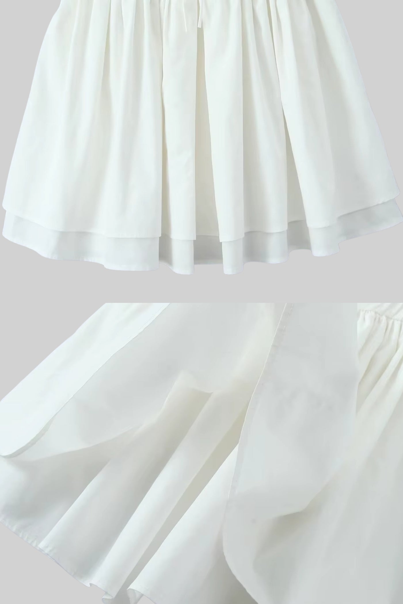 Corset Style Sleeveless Dress With Lace-Up Front Detailing - White